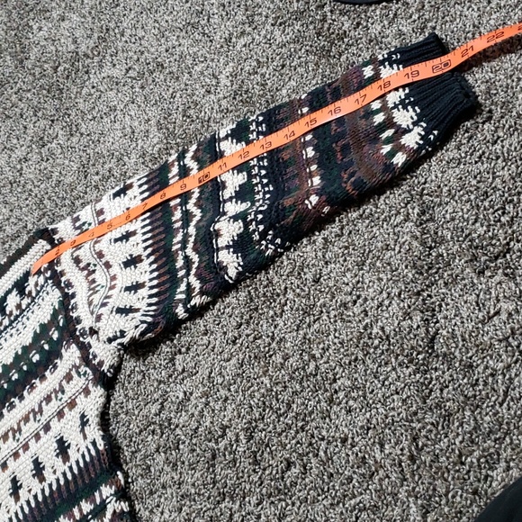 Vintage Landscape 100% Cotton Oversized Knit Sweater Men's Size Medium - Picture 10 of 14